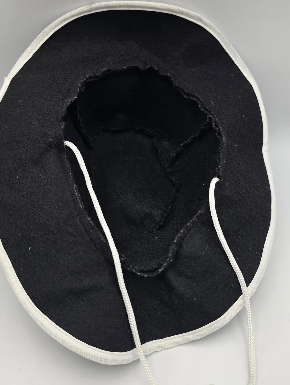 Unbranded Kids Black Felt Bucket Sun Hat